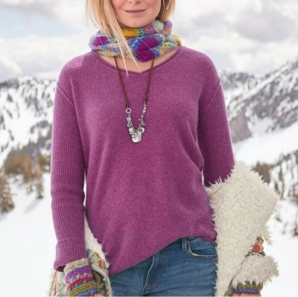 Sundance Purple V-Neck Sweater - Picture 1 of 11